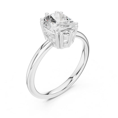 Oval Solitaire Lab Grown Diamond Engagement Ring