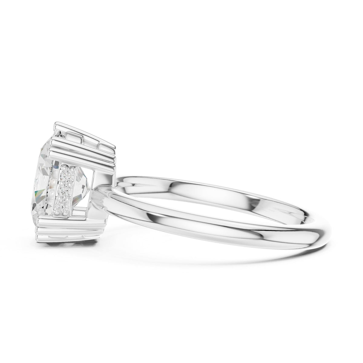 Oval Solitaire Lab Grown Diamond Engagement Ring