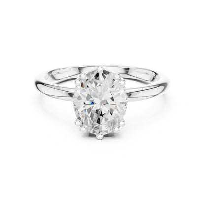 Oval Solitaire Lab Grown Diamond Engagement Ring