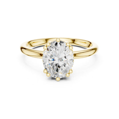 Oval Solitaire Lab Grown Diamond Engagement Ring