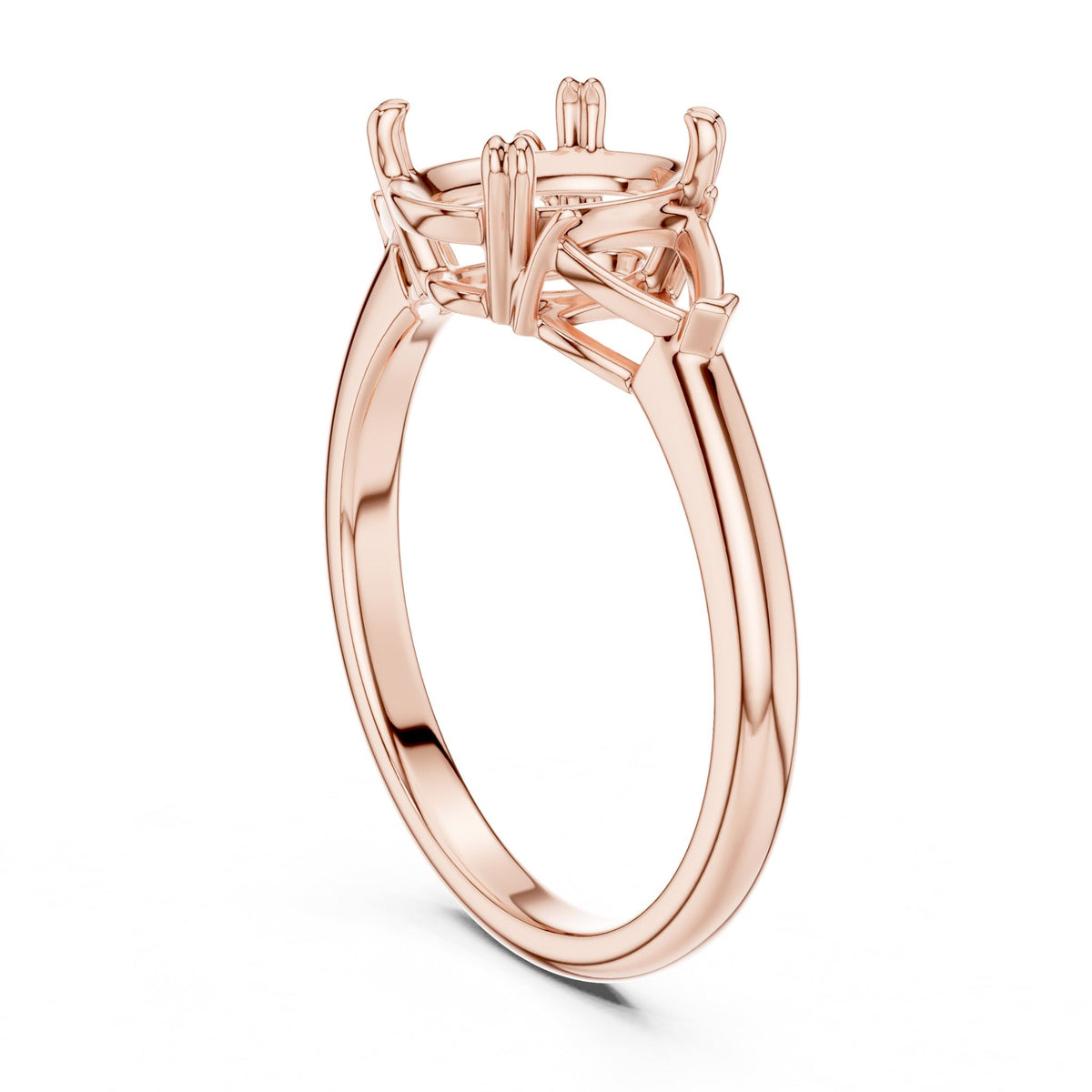 Oval Three Stone Lab Grown Diamond Engagement Ring