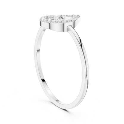 Pear Halo Lab Grown Diamond Engagement Ring