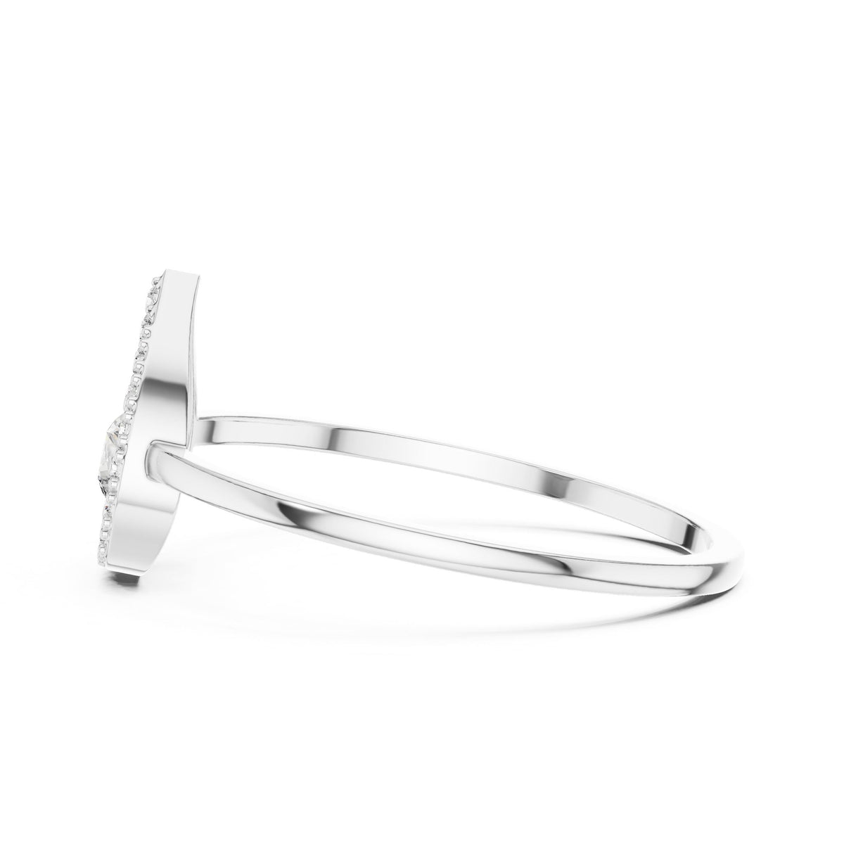 Pear Halo Lab Grown Diamond Engagement Ring