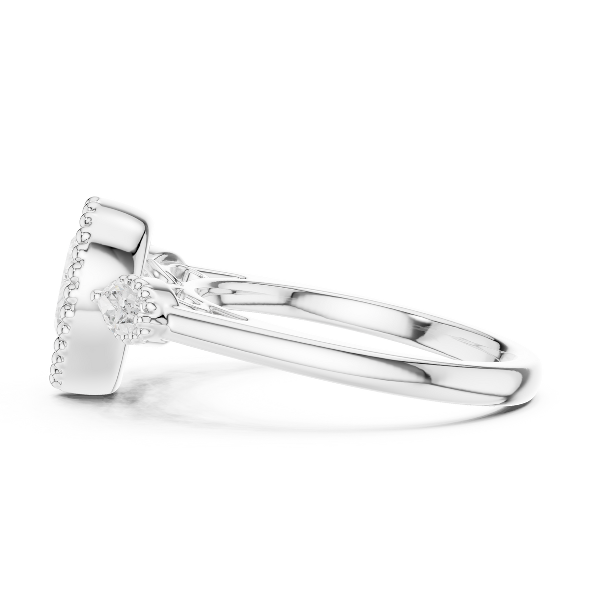 Pear Halo Lab Grown Diamond Engagement Ring