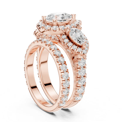 Pear Halo Lab Grown Diamond Engagement Ring