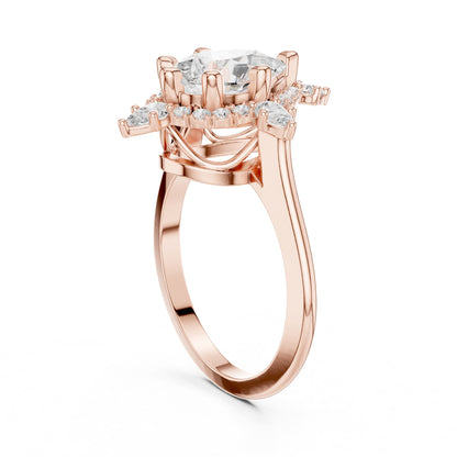 Pear Halo Lab Grown Diamond Engagement Ring