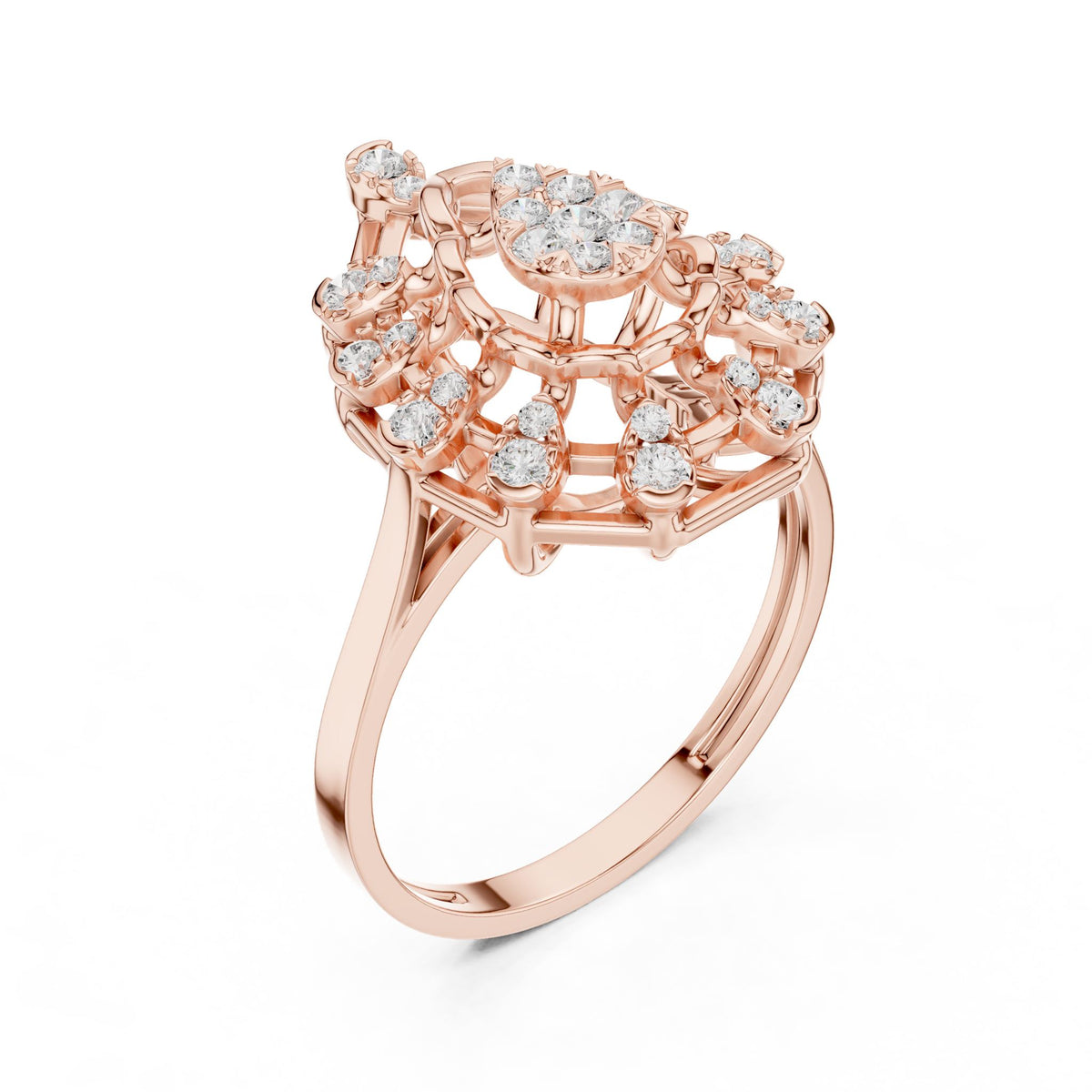 Pear Halo Lab Grown Diamond Engagement Ring