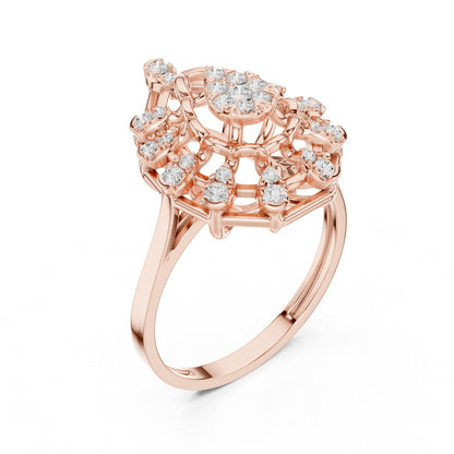 Pear Halo Lab Grown Diamond Engagement Ring