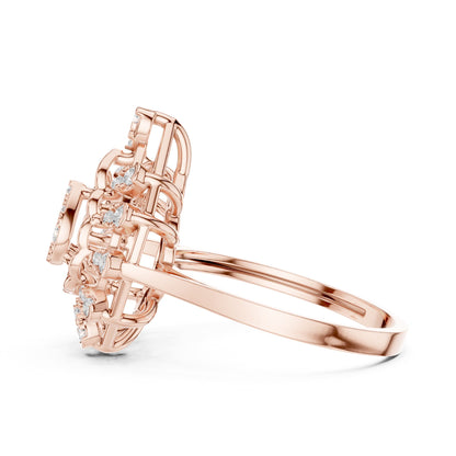 Pear Halo Lab Grown Diamond Engagement Ring