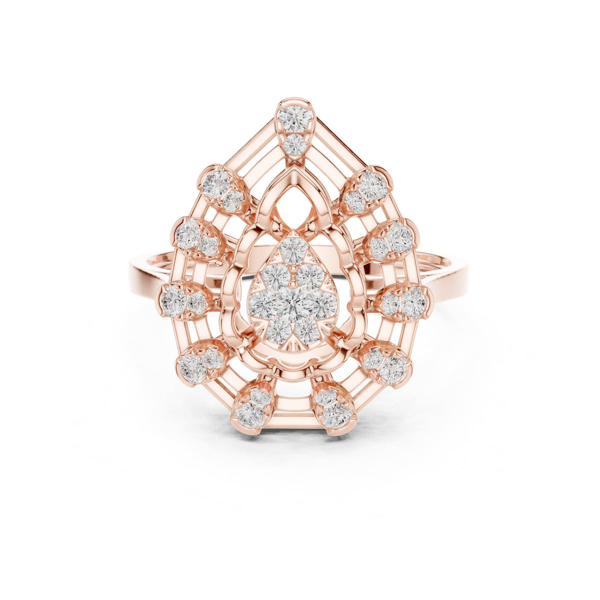 Pear Halo Lab Grown Diamond Engagement Ring