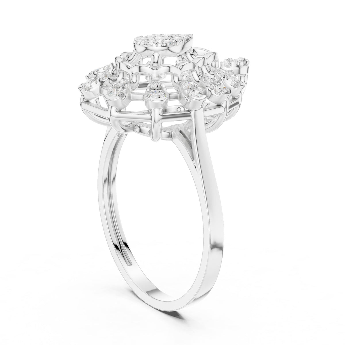Pear Halo Lab Grown Diamond Engagement Ring