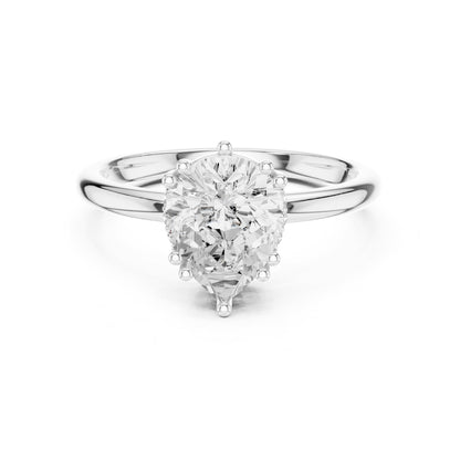 Pear Hidden Halo Lab Grown Diamond Engagement Ring