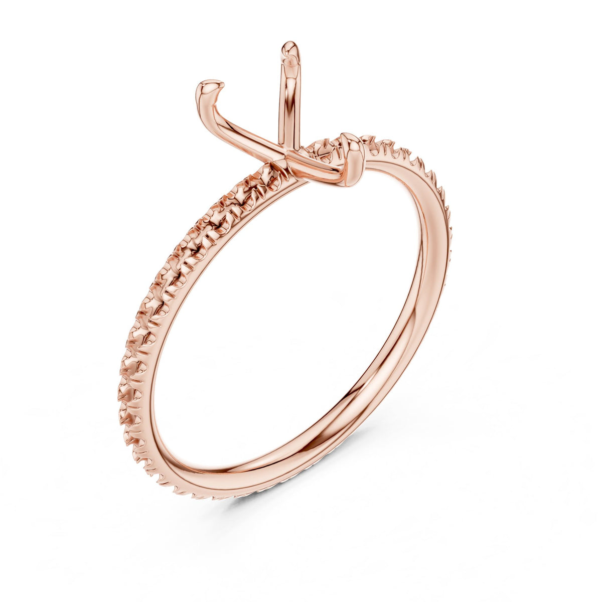 Pear Pave Lab Grown Diamond Engagement Ring