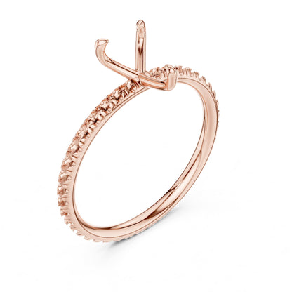 Pear Pave Lab Grown Diamond Engagement Ring