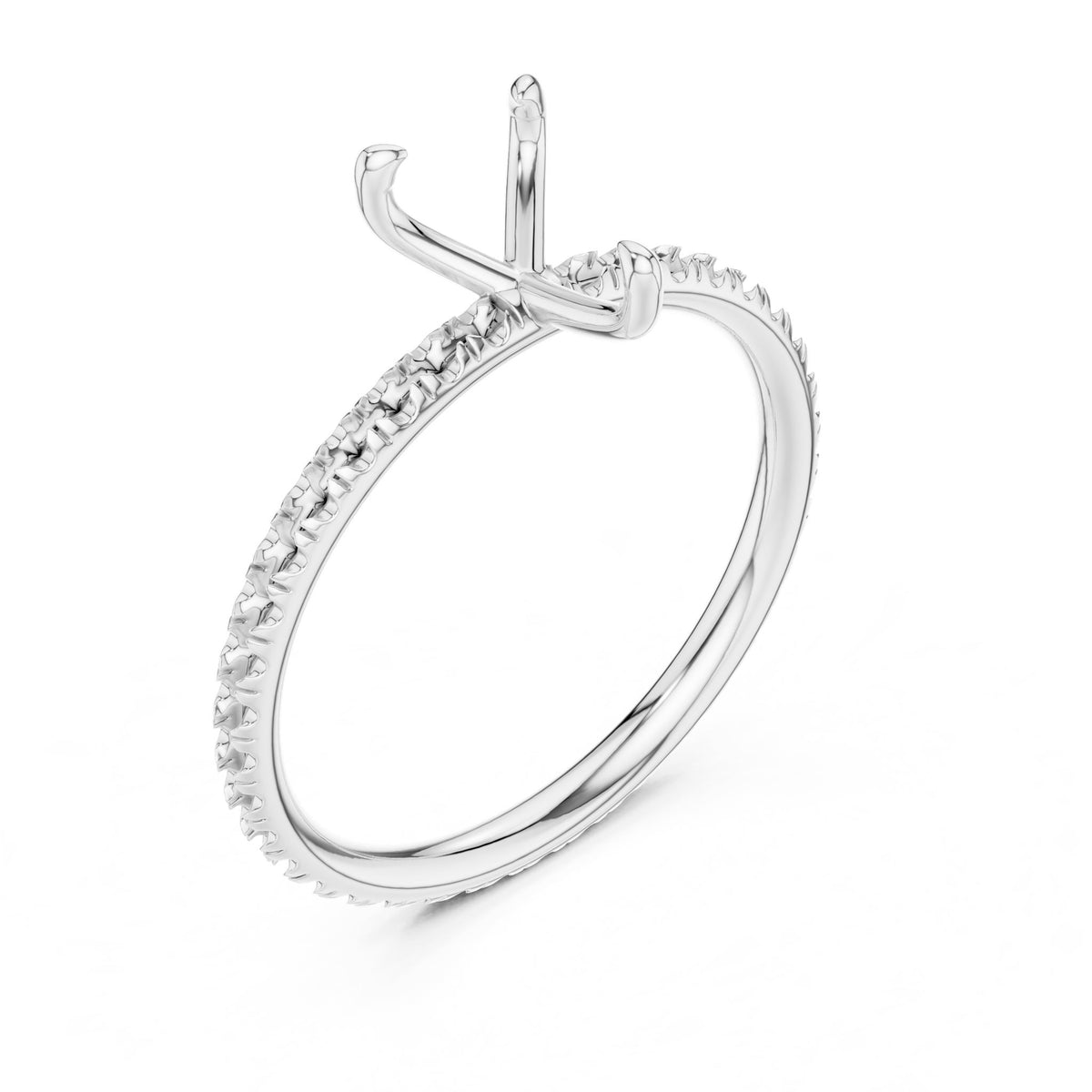Pear Pave Lab Grown Diamond Engagement Ring