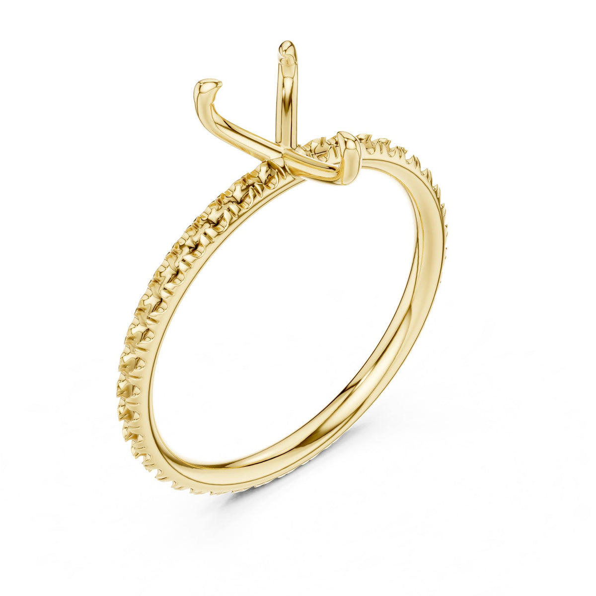 Pear Pave Lab Grown Diamond Engagement Ring