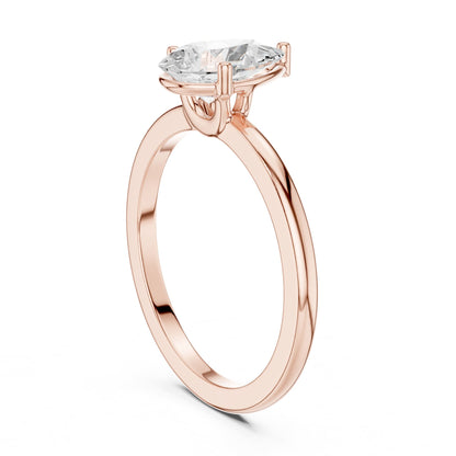 Pear Solitaire Lab Grown Diamond Engagement Ring
