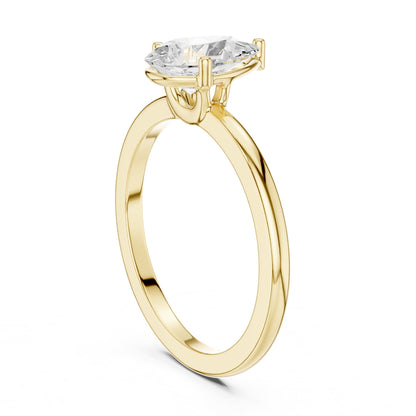 Pear Solitaire Lab Grown Diamond Engagement Ring