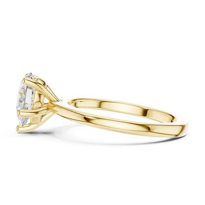 Pear Solitaire Lab Grown Diamond Engagement Ring