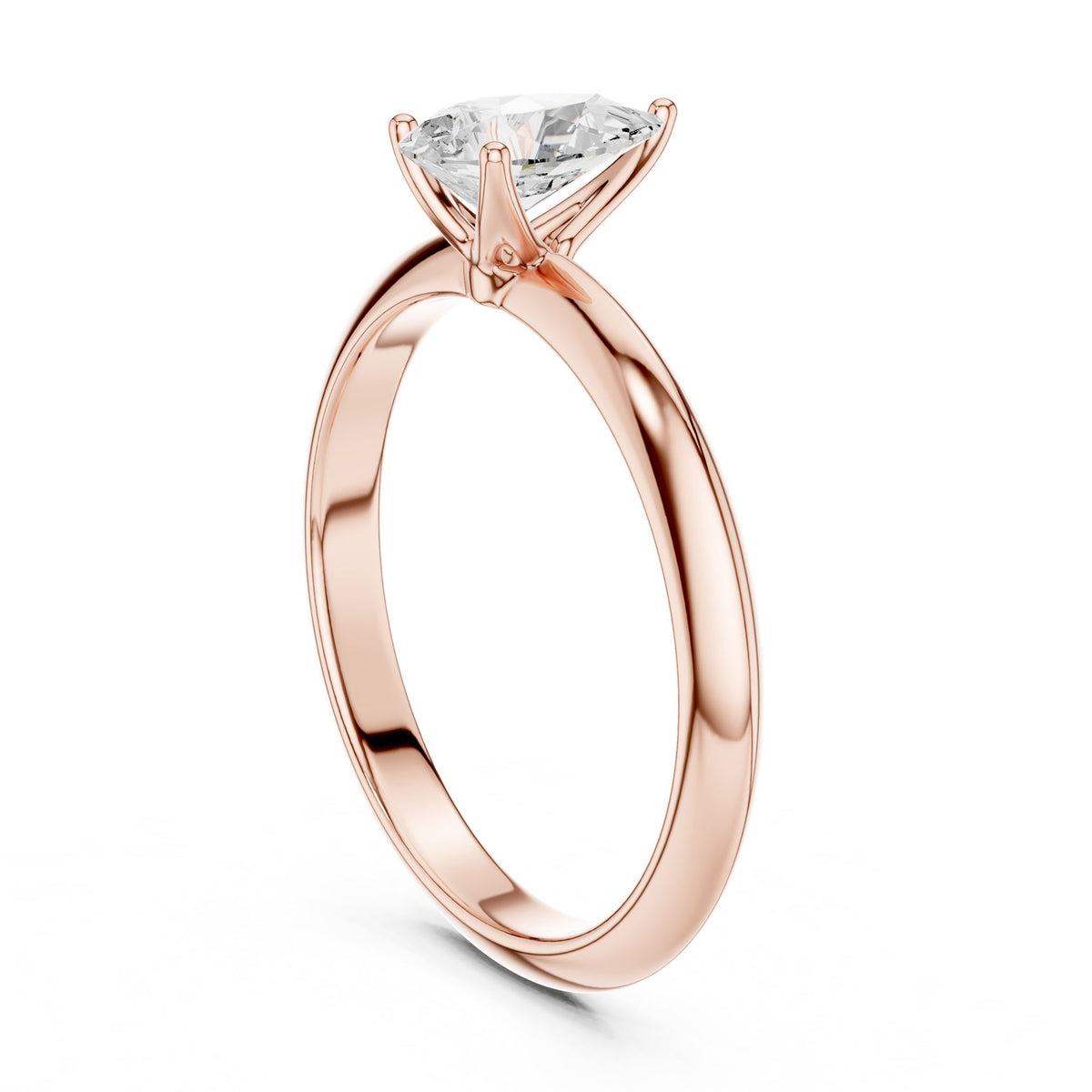 Pear Solitaire Lab Grown Diamond Engagement Ring
