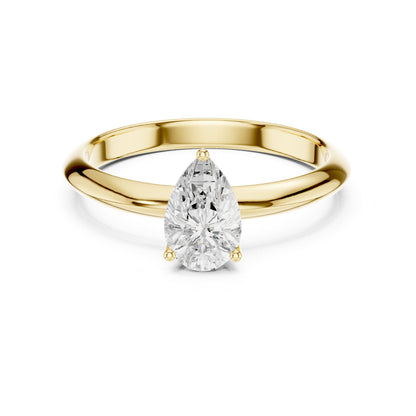 Pear Solitaire Lab Grown Diamond Engagement Ring