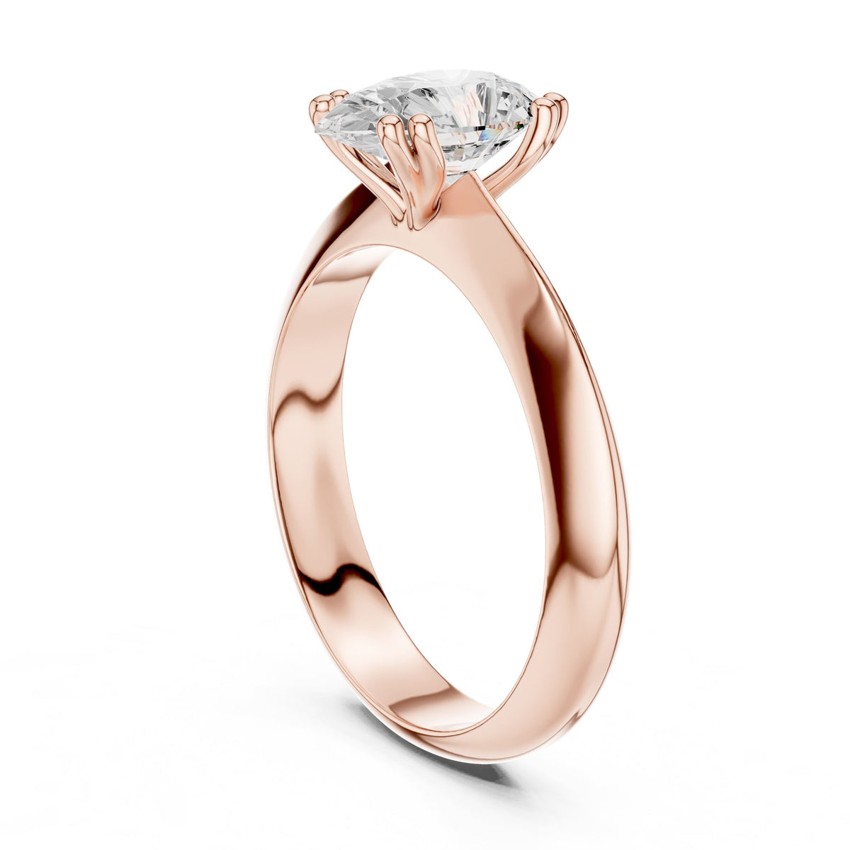 Pear Solitaire Lab Grown Diamond Engagement Ring