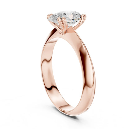 Pear Solitaire Lab Grown Diamond Engagement Ring