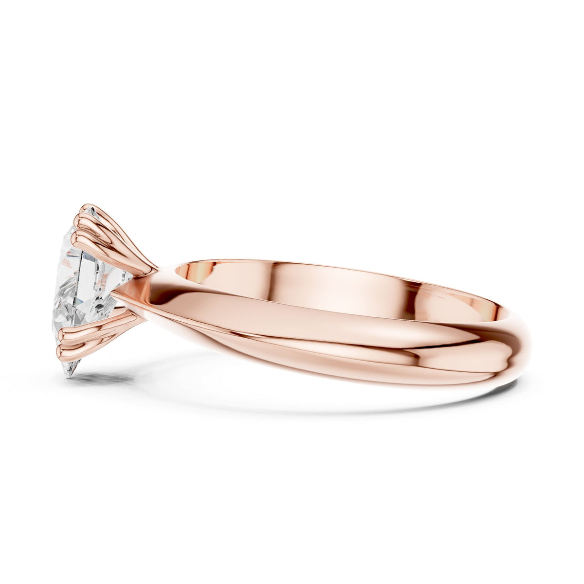 Pear Solitaire Lab Grown Diamond Engagement Ring