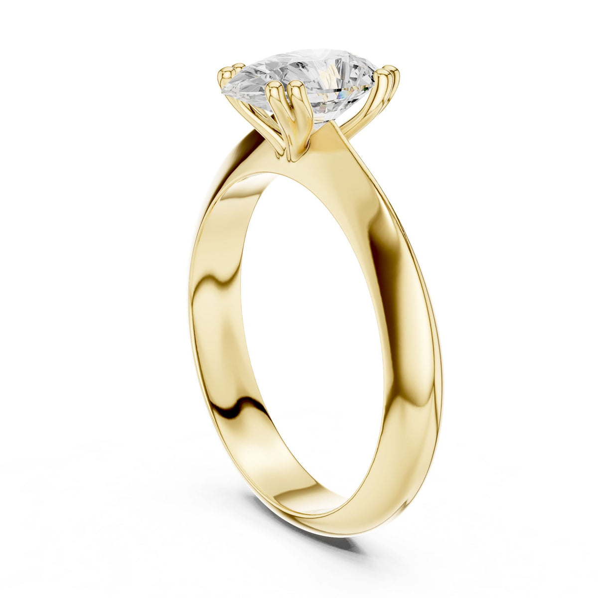 Pear Solitaire Lab Grown Diamond Engagement Ring
