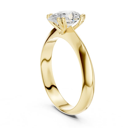 Pear Solitaire Lab Grown Diamond Engagement Ring