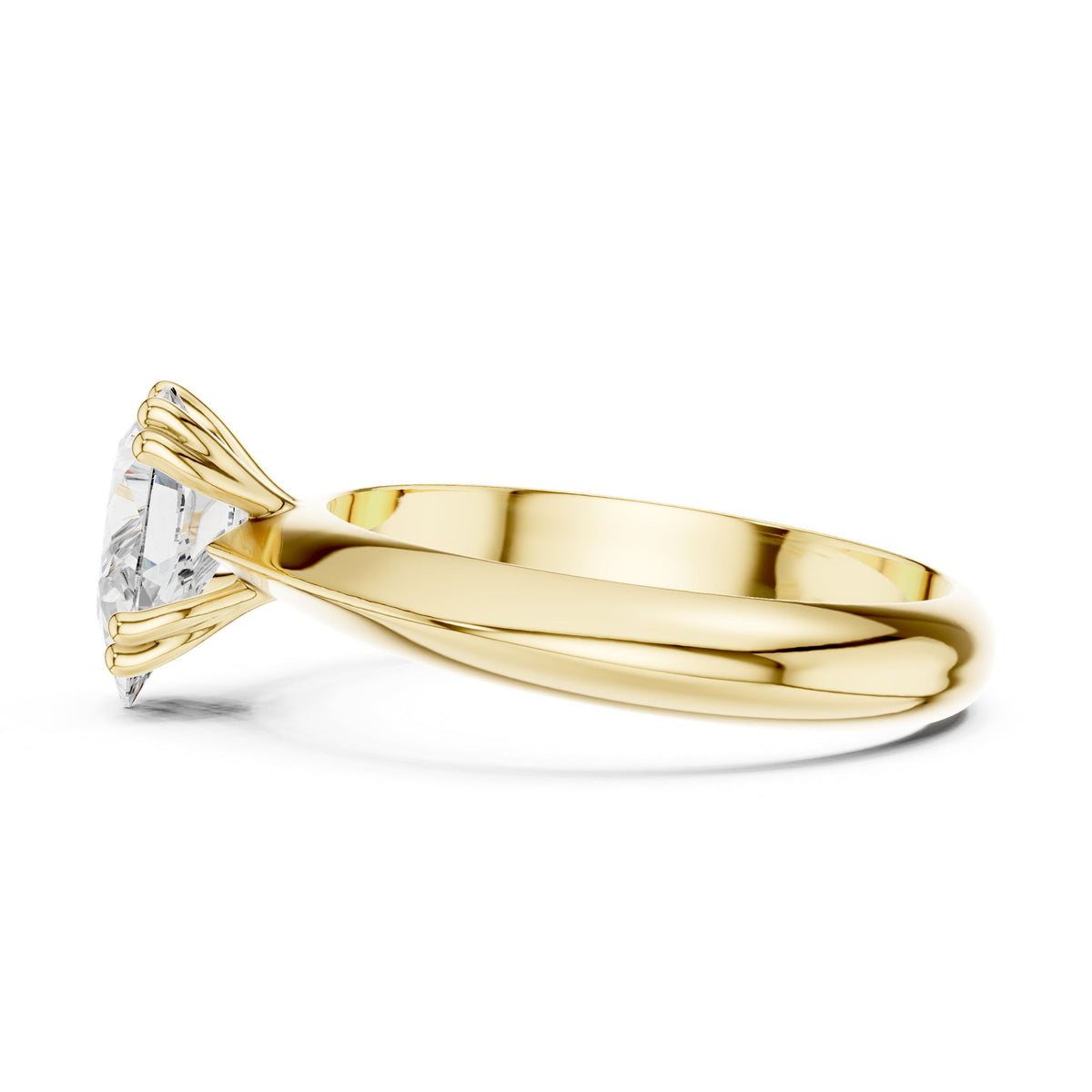 Pear Solitaire Lab Grown Diamond Engagement Ring