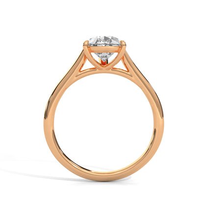 Pear Solitaire Lab Grown Diamond Engagement Ring