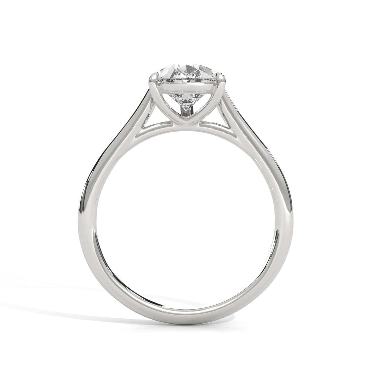 Pear Solitaire Lab Grown Diamond Engagement Ring