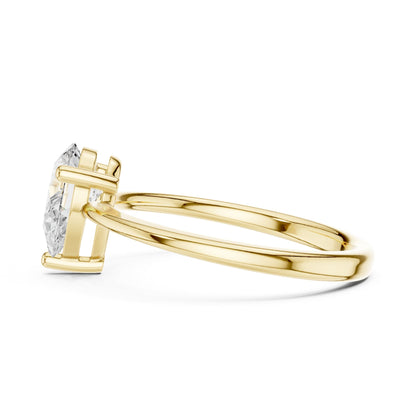 Pear Solitaire Lab Grown Diamond Engagement Ring