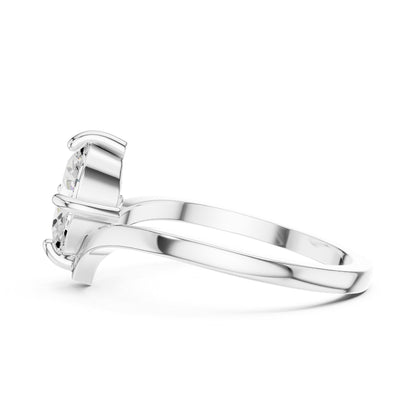 Pear Solitaire Lab Grown Diamond Engagement Ring