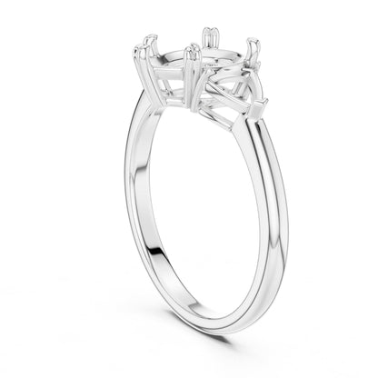 Pear Three Stone Lab Grown Diamond Engagement Ring