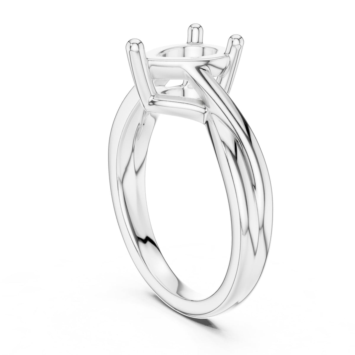 Pear Twist Lab Grown Diamond Engagement Ring