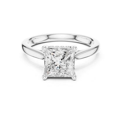 Princess Accented Lab Grown Diamond Engagement Ring