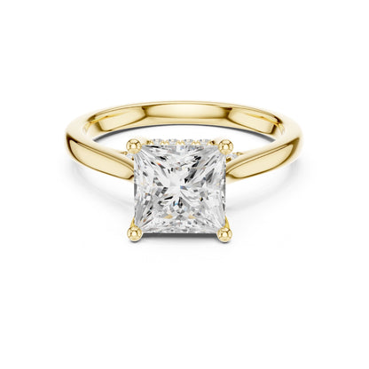 Princess Accented Lab Grown Diamond Engagement Ring