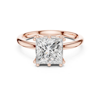 Princess Accented Lab Grown Diamond Engagement Ring