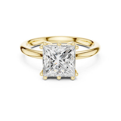 Princess Accented Lab Grown Diamond Engagement Ring