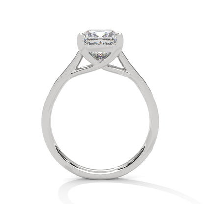 Princess Accented Lab Grown Diamond Engagement Ring
