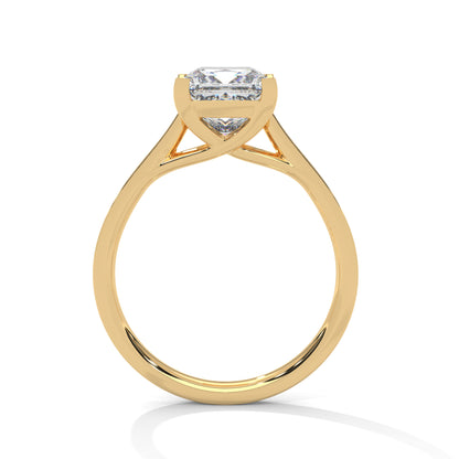 Princess Accented Lab Grown Diamond Engagement Ring