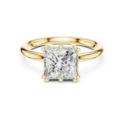 Princess Accented Lab Grown Diamond Engagement Ring