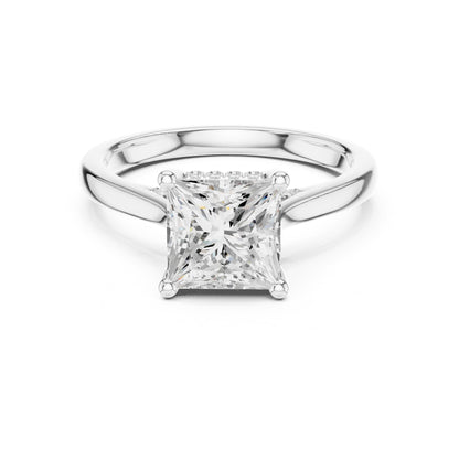 Princess Accented Lab Grown Diamond Engagement Ring