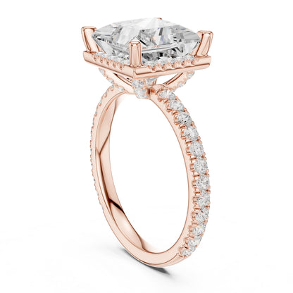Princess Halo Lab Grown Diamond Engagement Ring