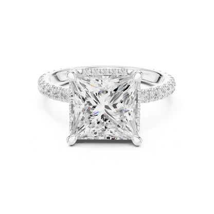 Princess Halo Lab Grown Diamond Engagement Ring