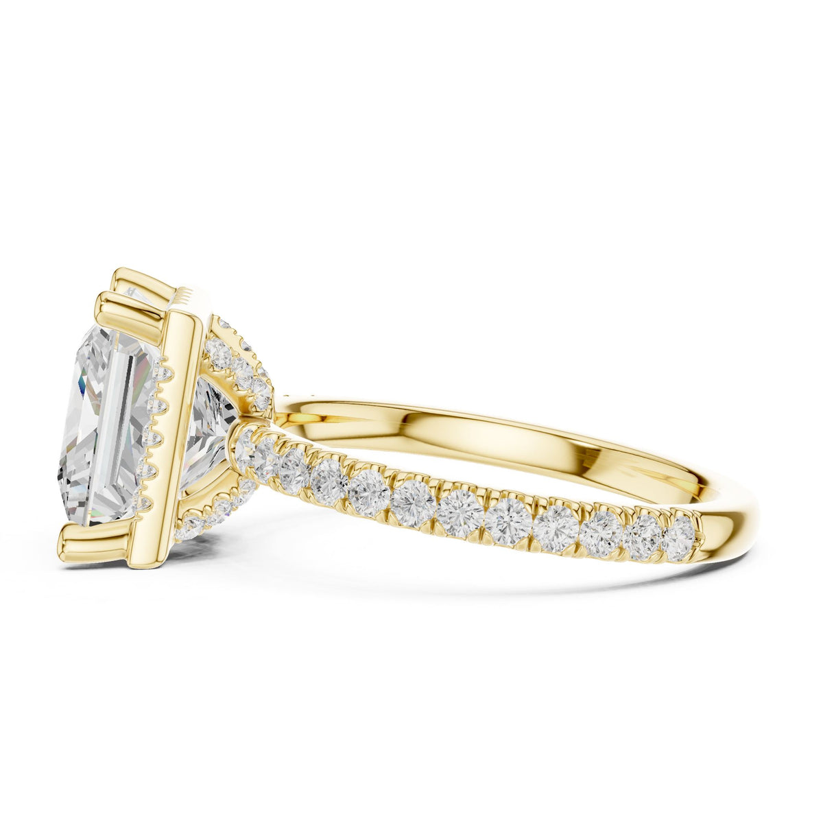 Princess Halo Lab Grown Diamond Engagement Ring
