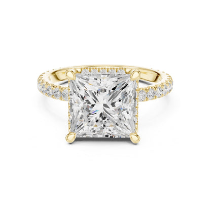 Princess Halo Lab Grown Diamond Engagement Ring