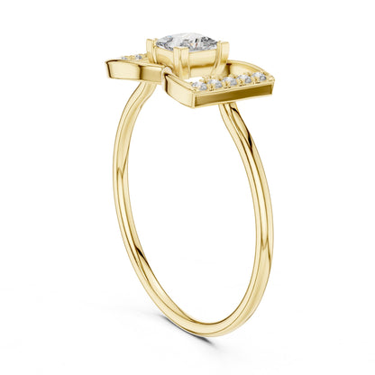 Princess Halo Lab Grown Diamond Engagement Ring